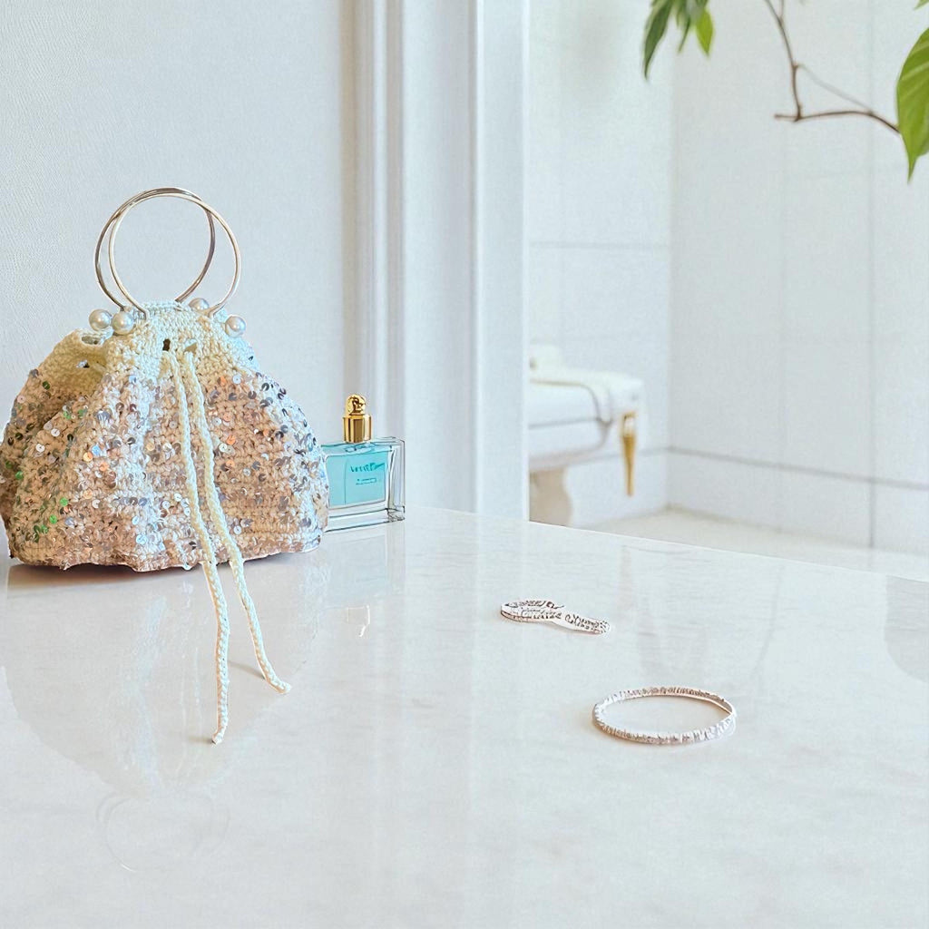 Sequined Bridal Bag
