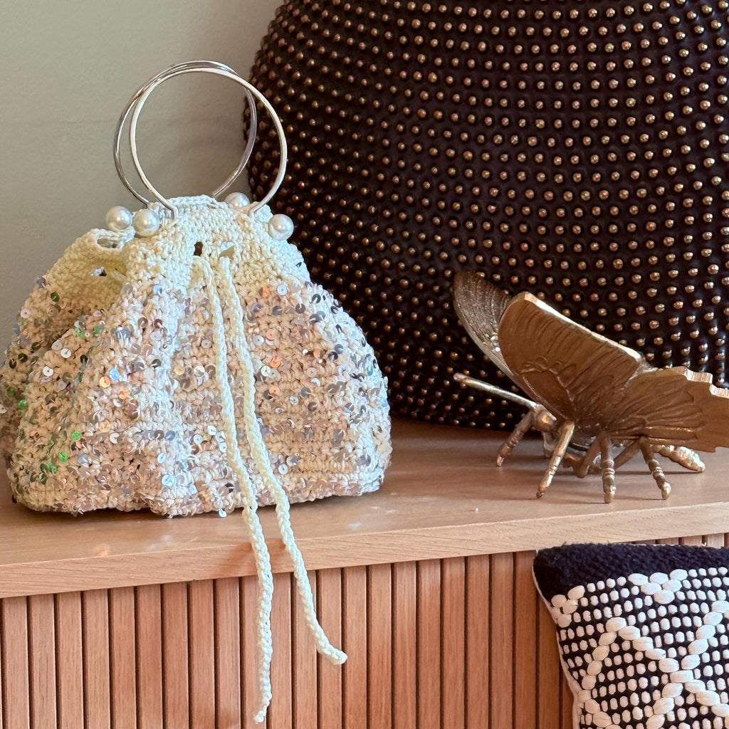 Sequined Bridal Bag