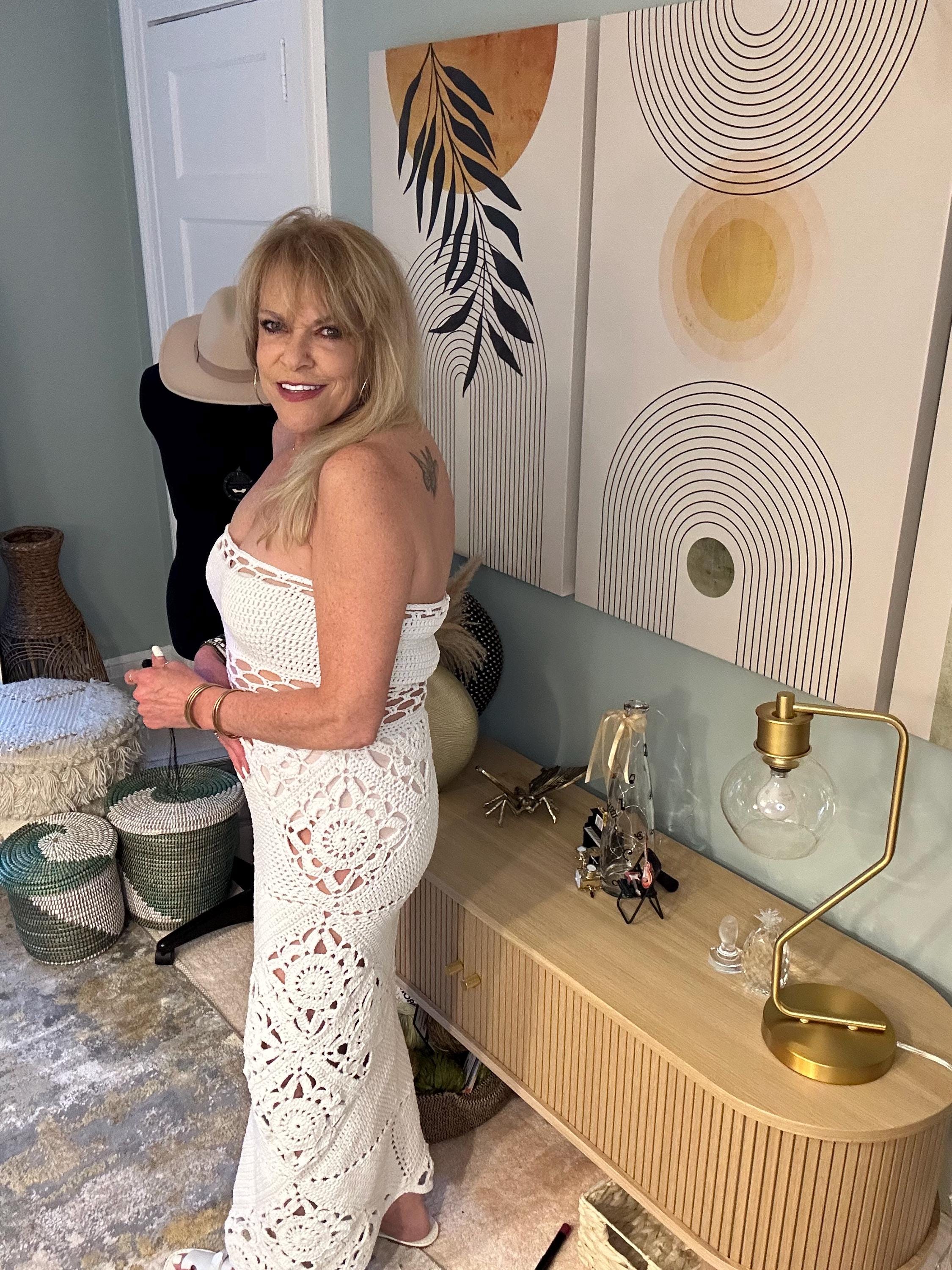 The Trellis Crocheted Maxi Dress