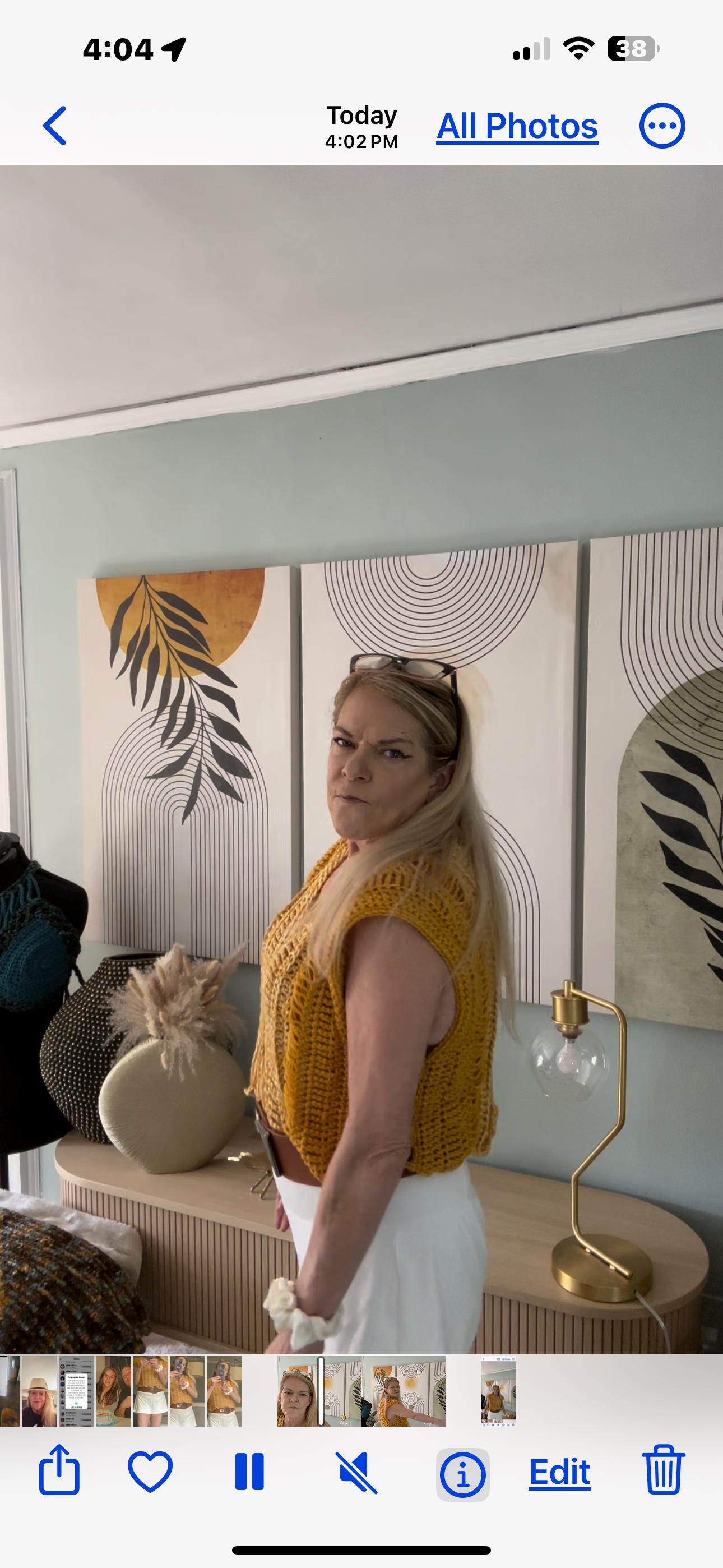 Lattice Crop Top - hand crocheted