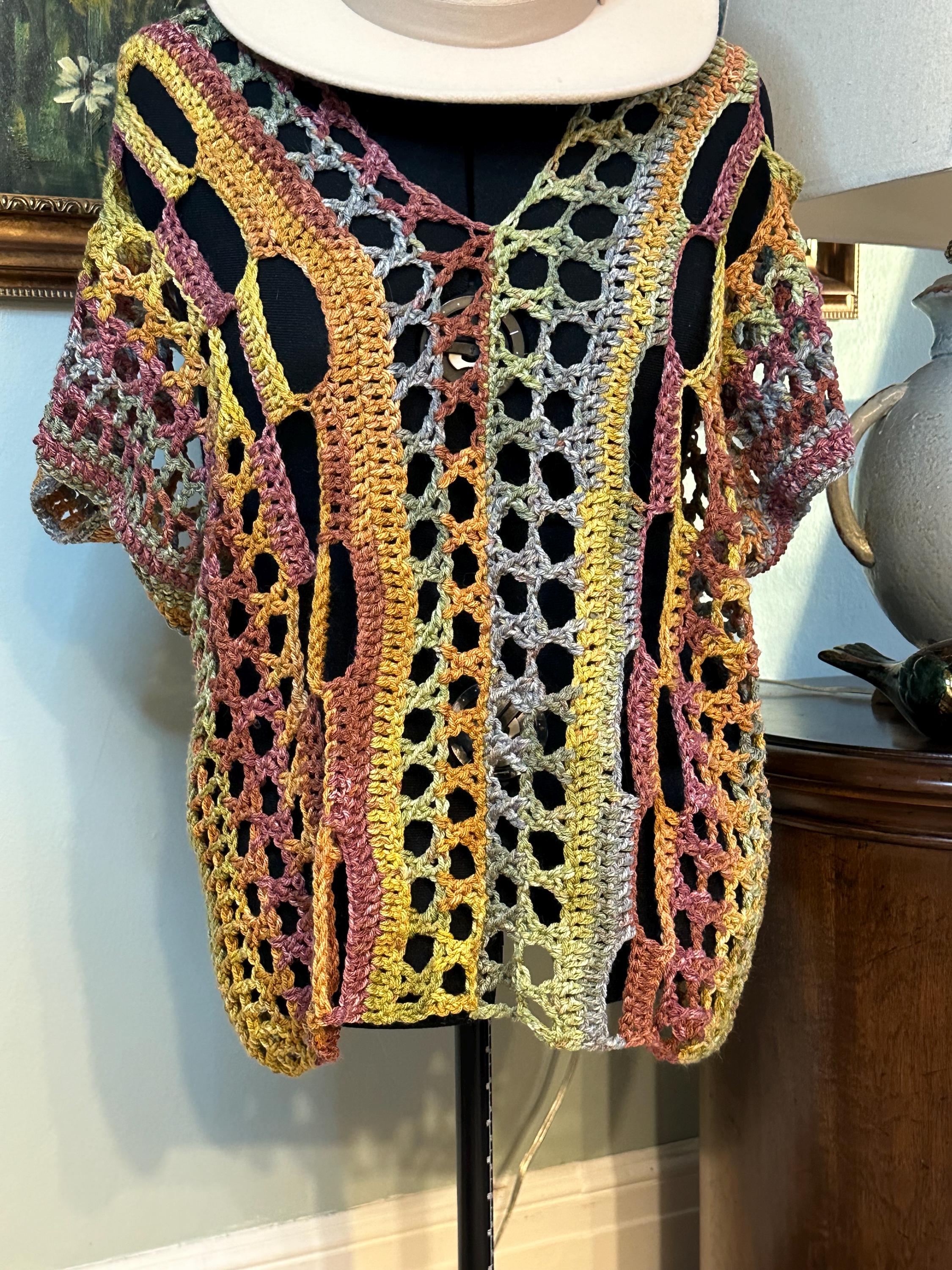 Western Tunic - crocheted hand made