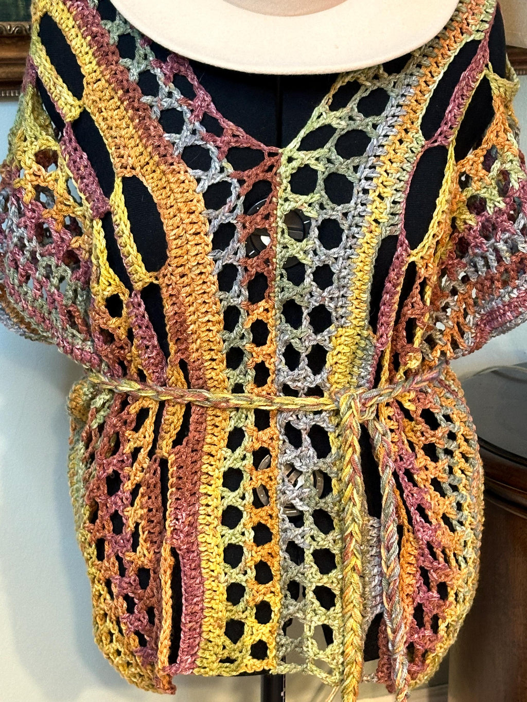 Western Tunic - crocheted hand made