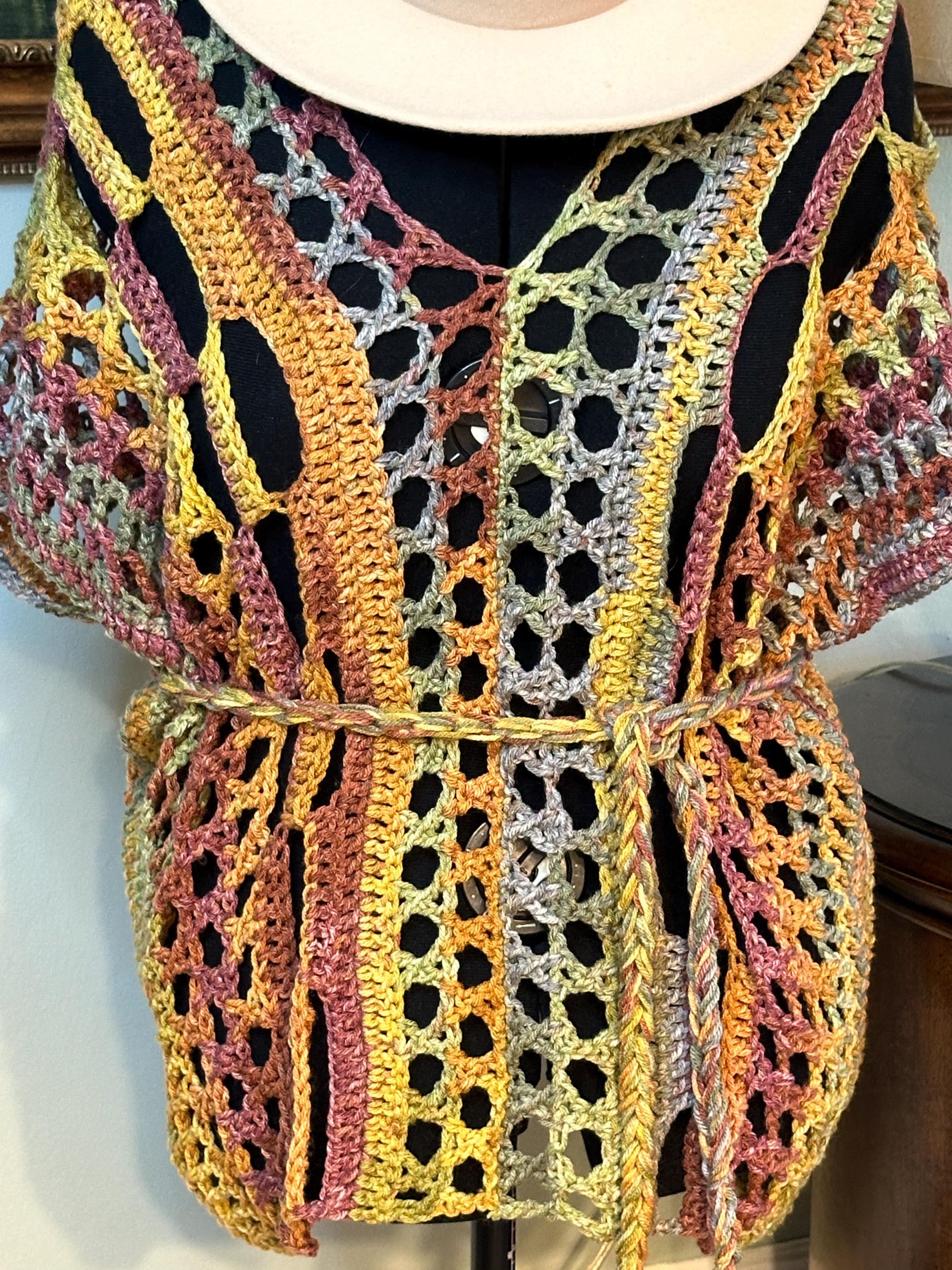 Western Tunic - crocheted hand made