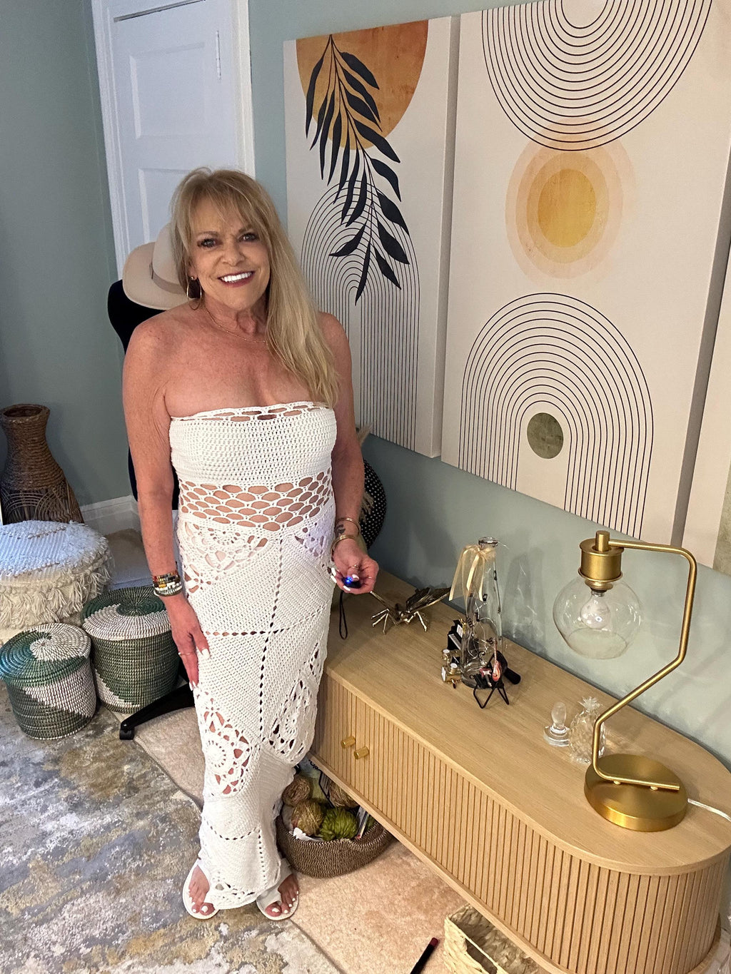 The Trellis Crocheted Maxi Dress