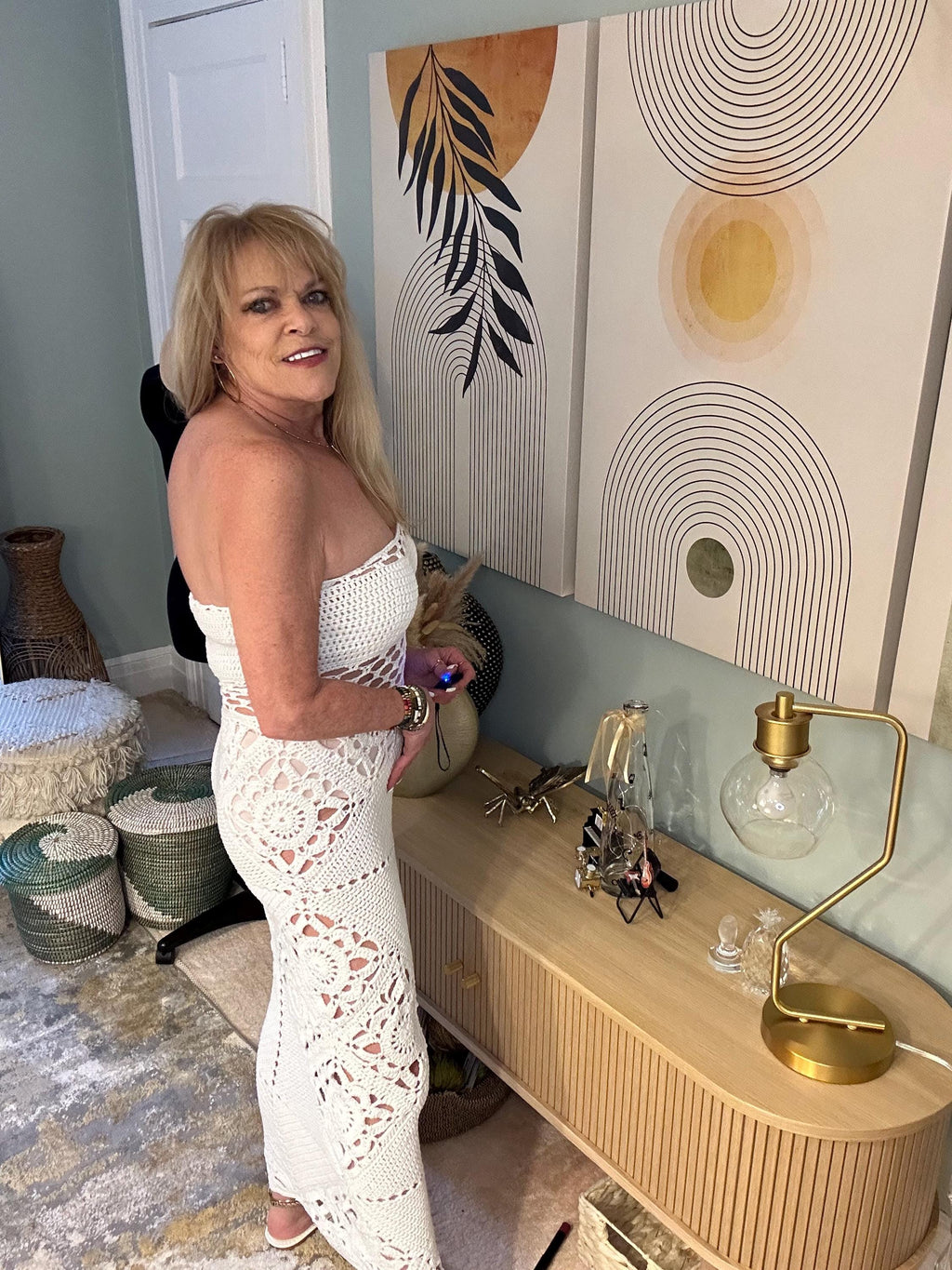 The Trellis Crocheted Maxi Dress