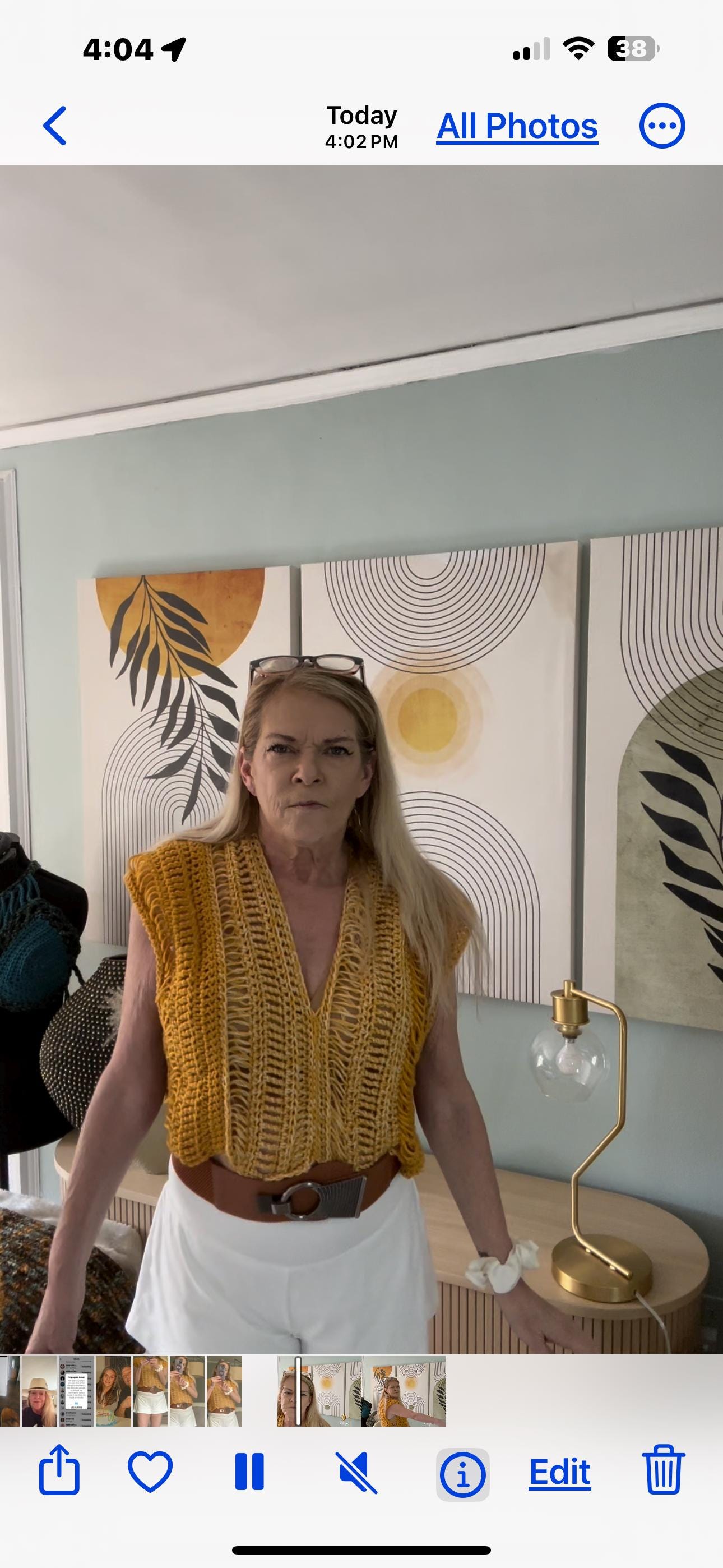 Lattice Crop Top - hand crocheted