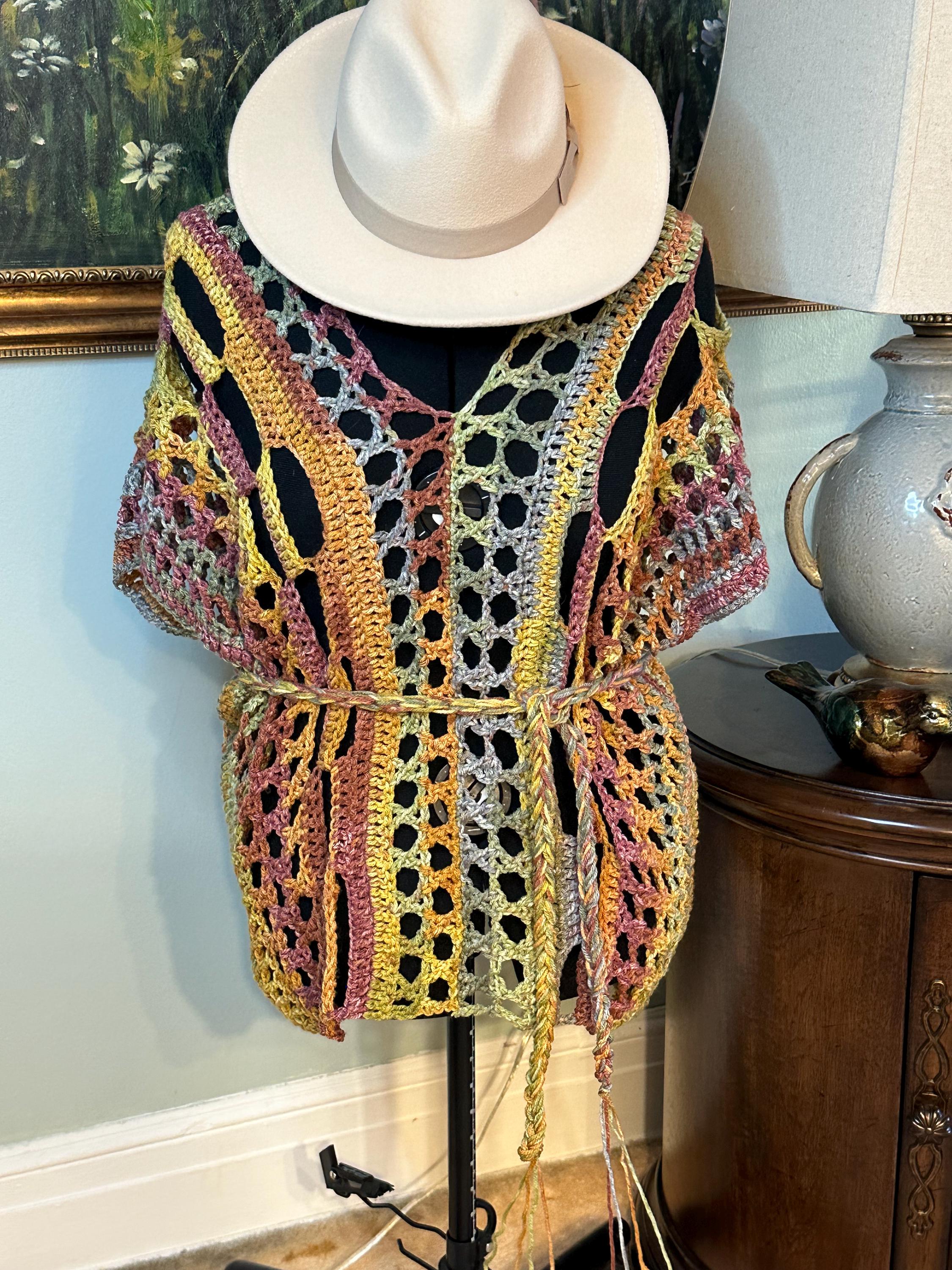Western Tunic - crocheted hand made
