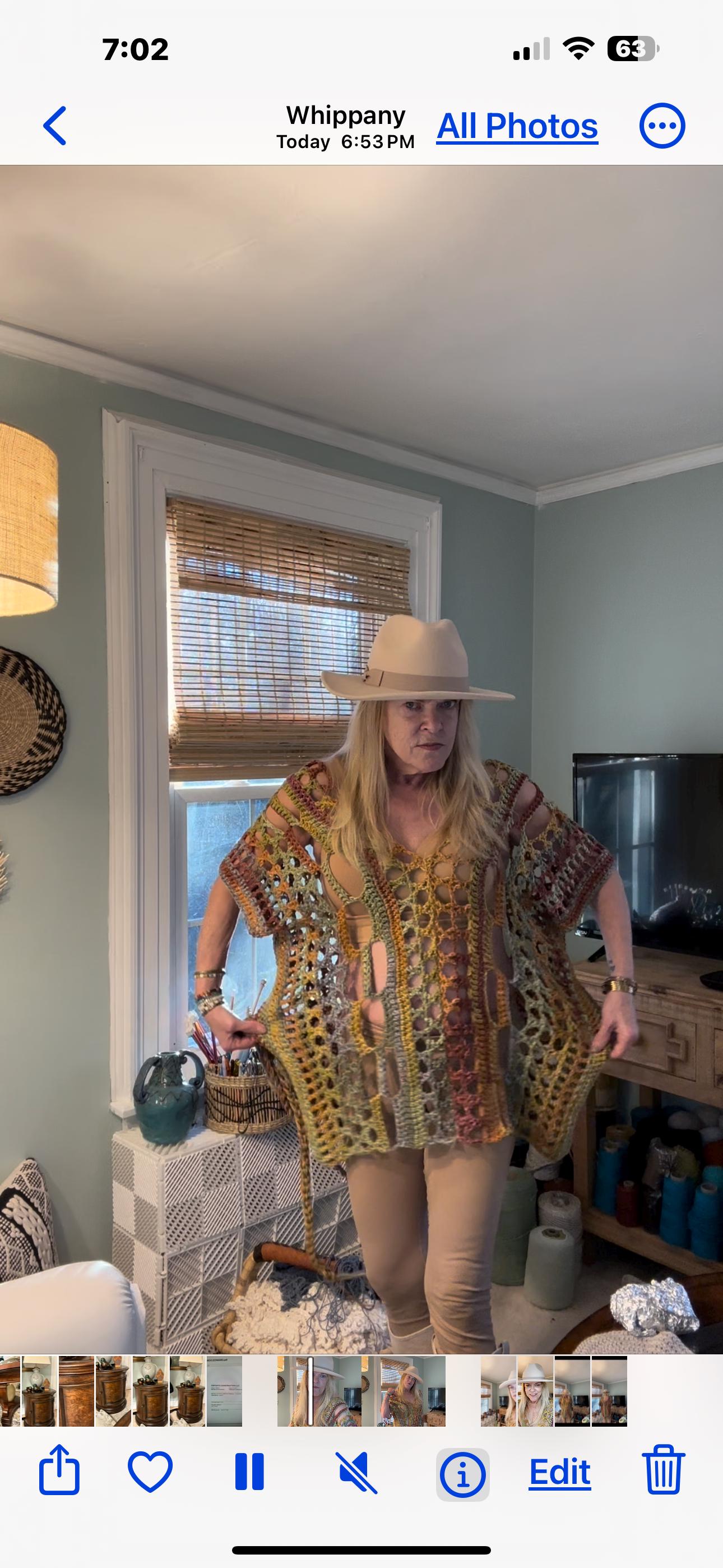 Western Tunic - crocheted hand made