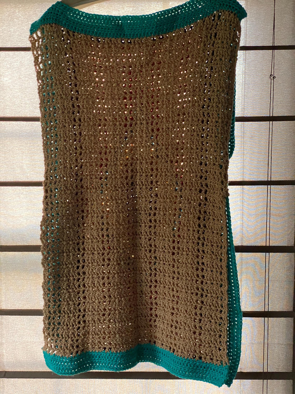 Hand Crocheted Mosaic Beach Coverup