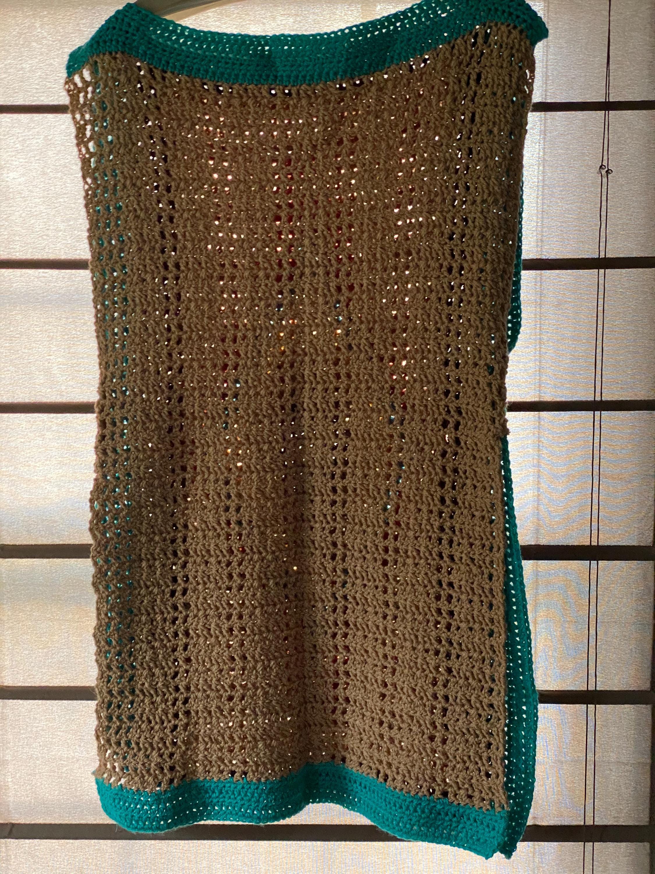 Hand Crocheted Mosaic Beach Coverup