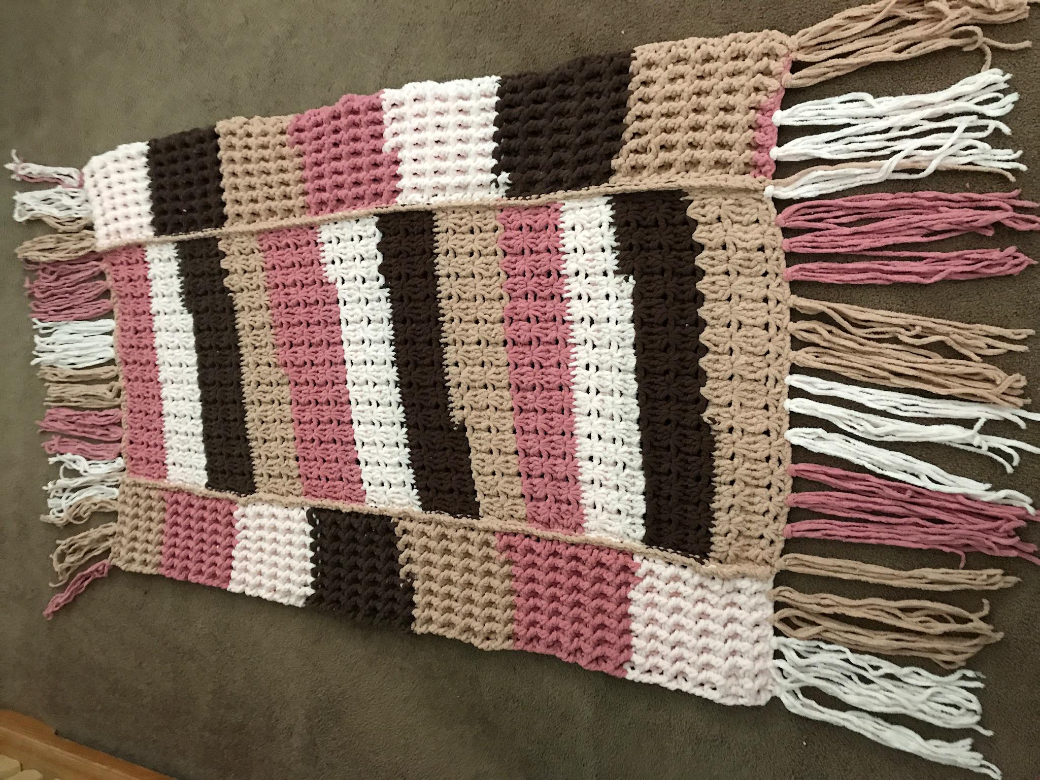 CROCHET PATTERN - TEXTURED BABY BLANKET