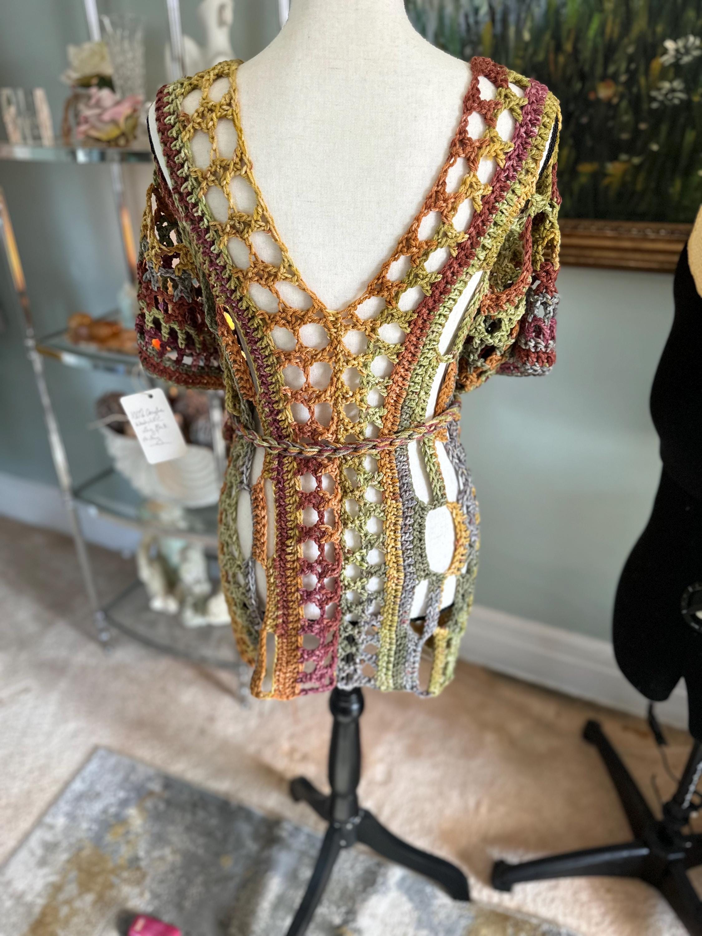 CROCHT PATTERN - The Western - Tunic or Beach Cover Up