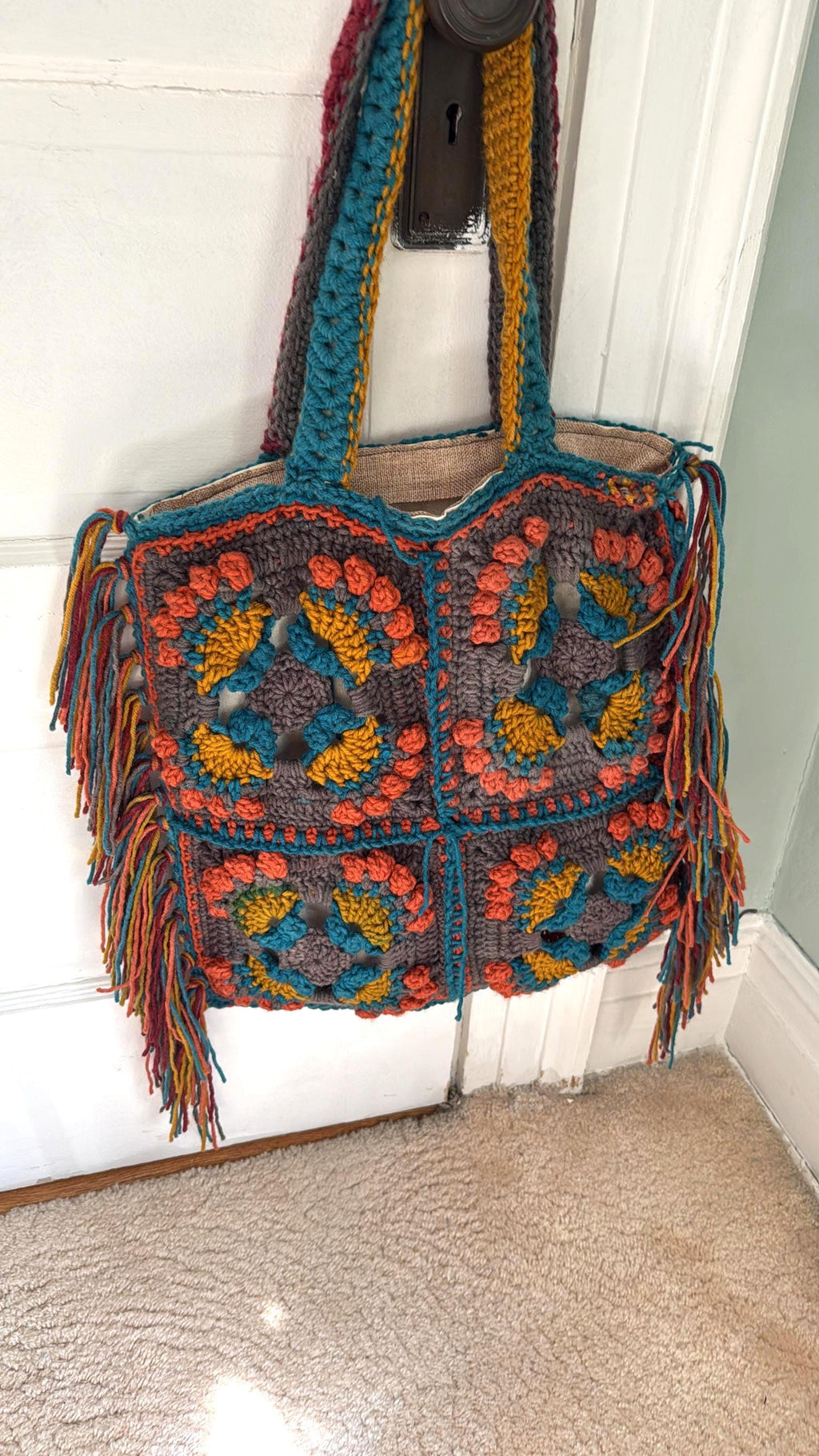 Moroccan Crocheted Tote Bag