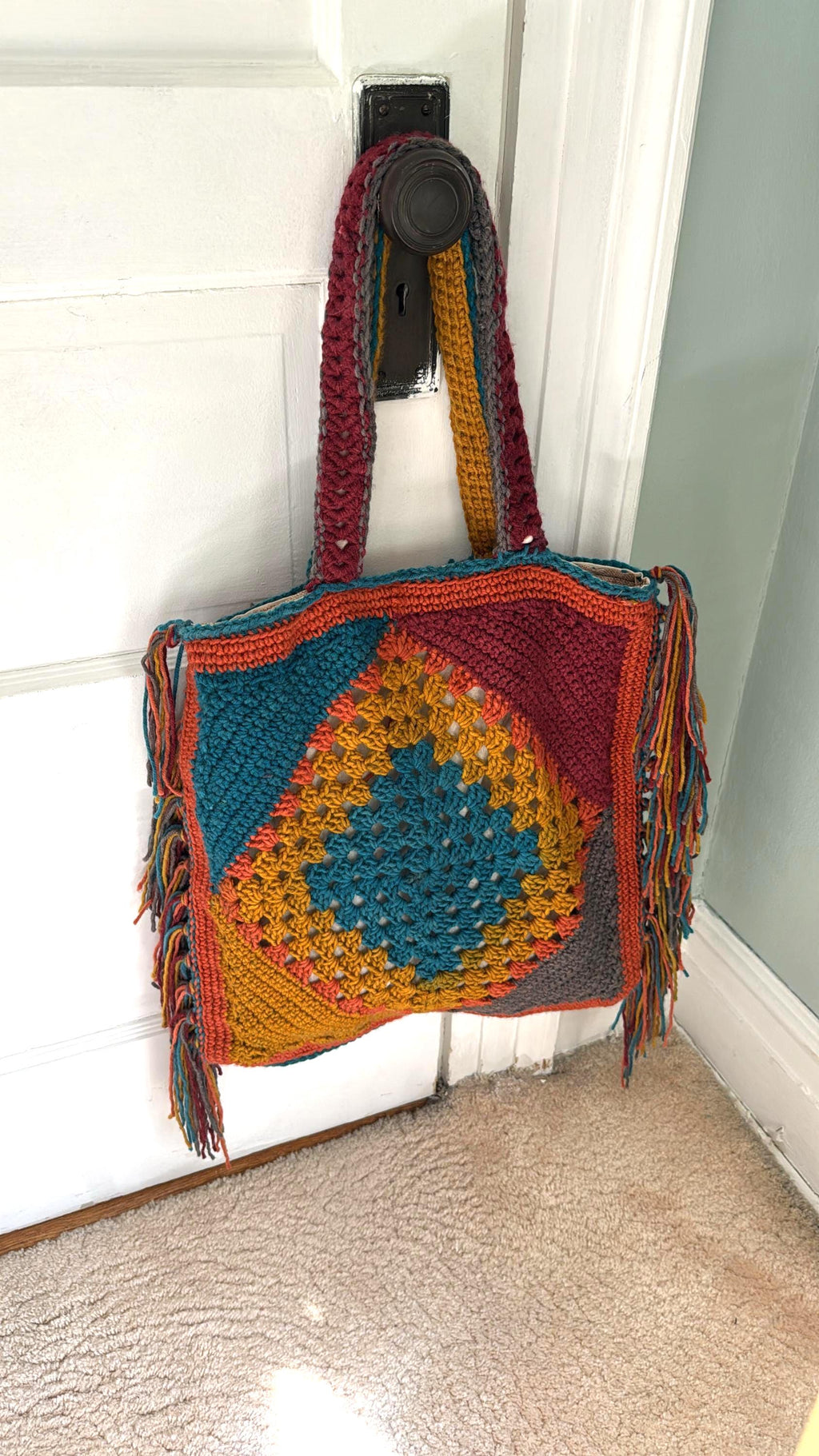 Moroccan Crocheted Tote Bag