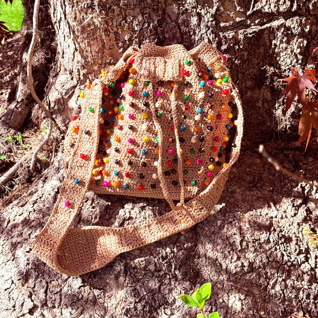 Beaded Bucket Bag