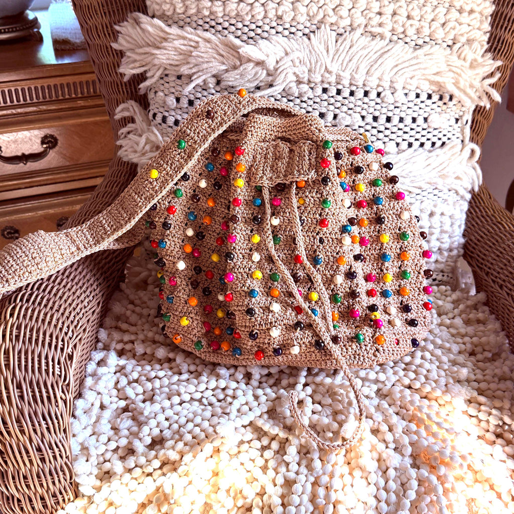 Beaded Bucket Bag