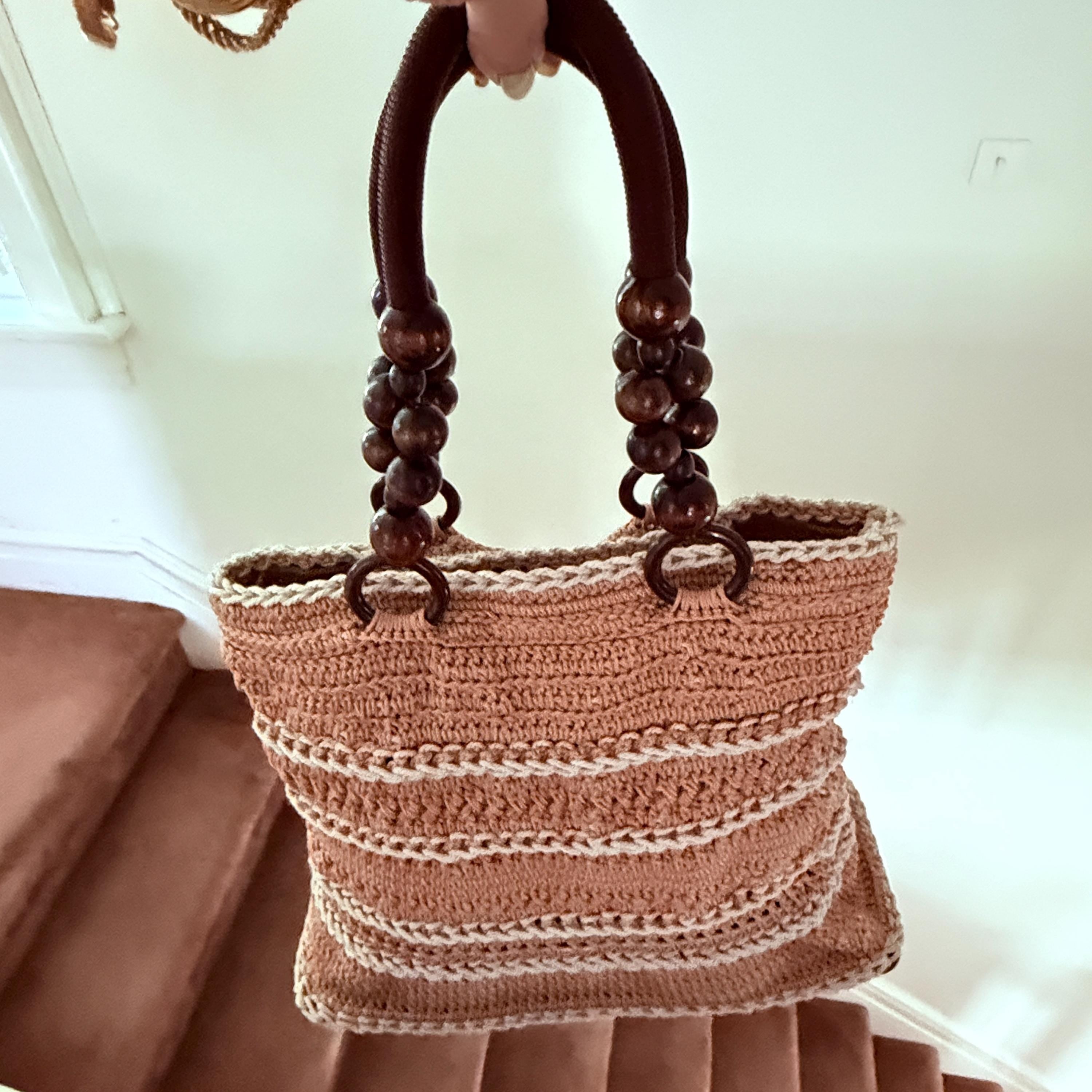 Tapestry Crocheted Hand Bag
