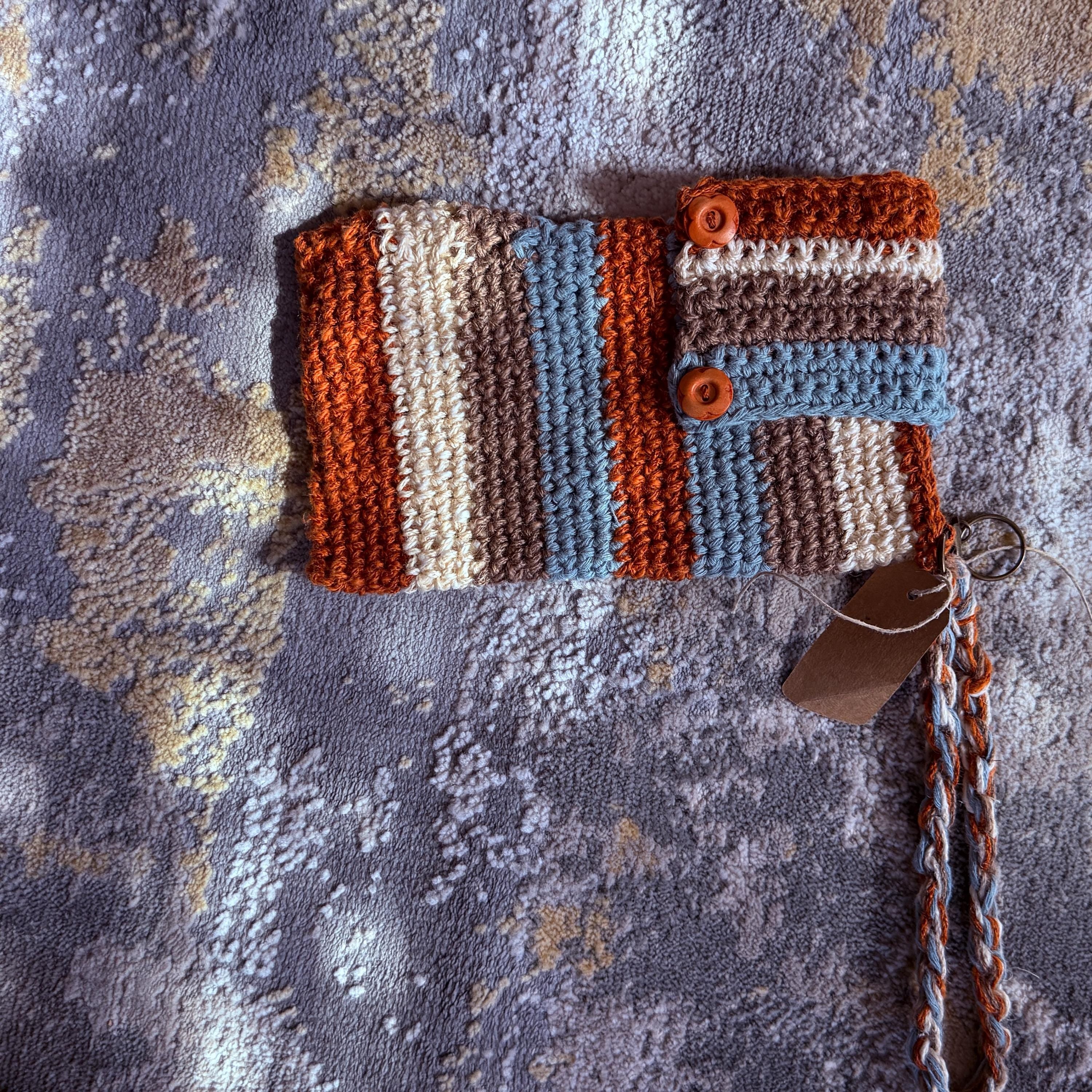 Striped Phone Wristlet