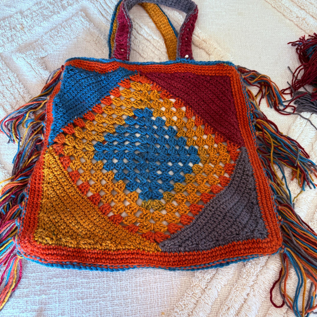 Moroccan Crocheted Tote Bag
