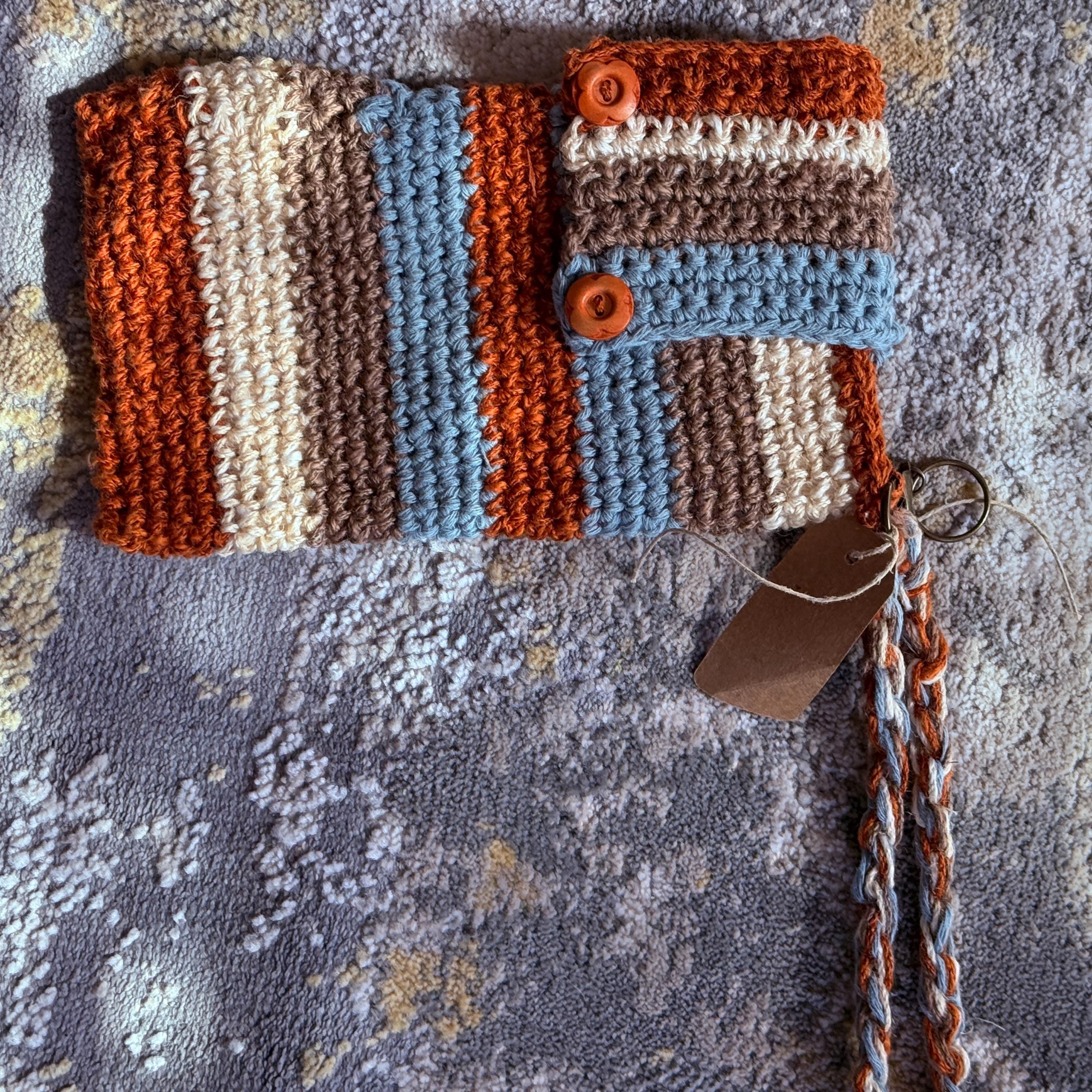 Striped Phone Wristlet