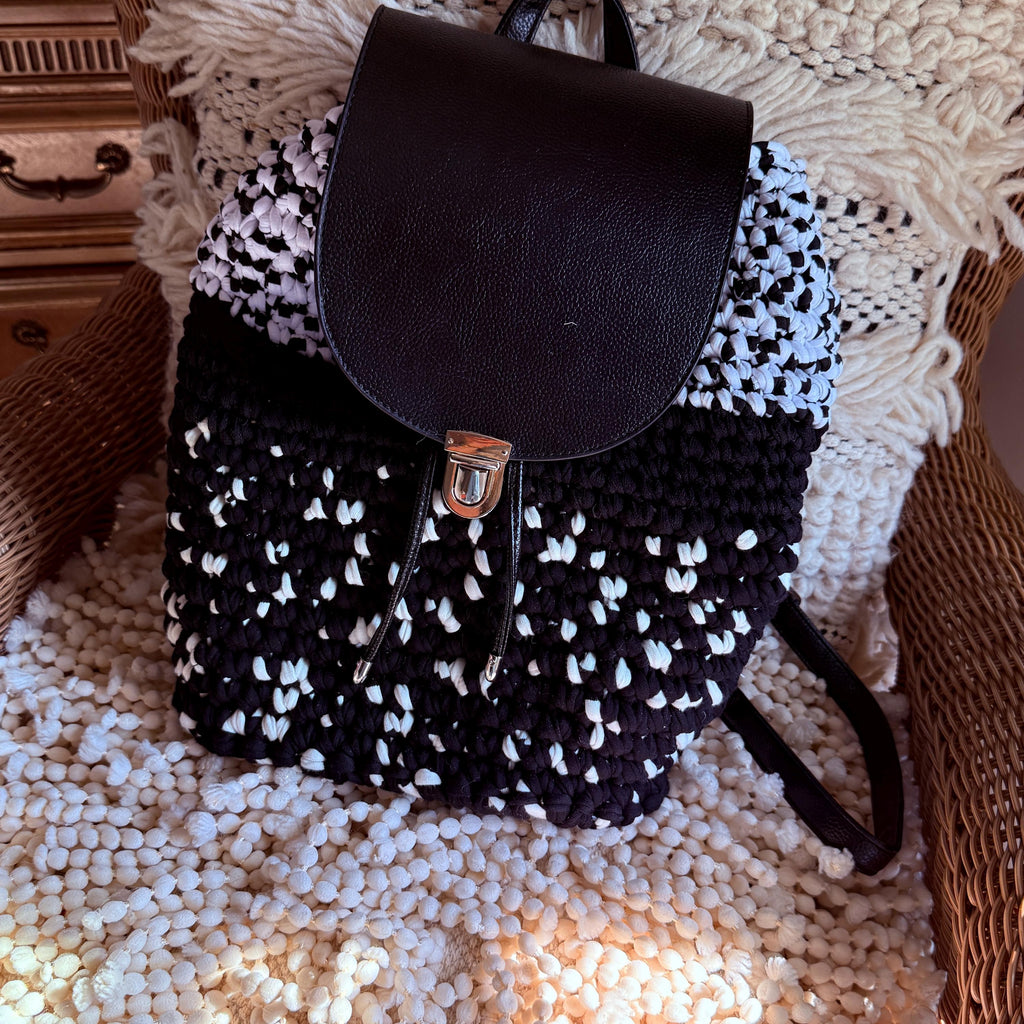 Pebbles - Black and White BackPack