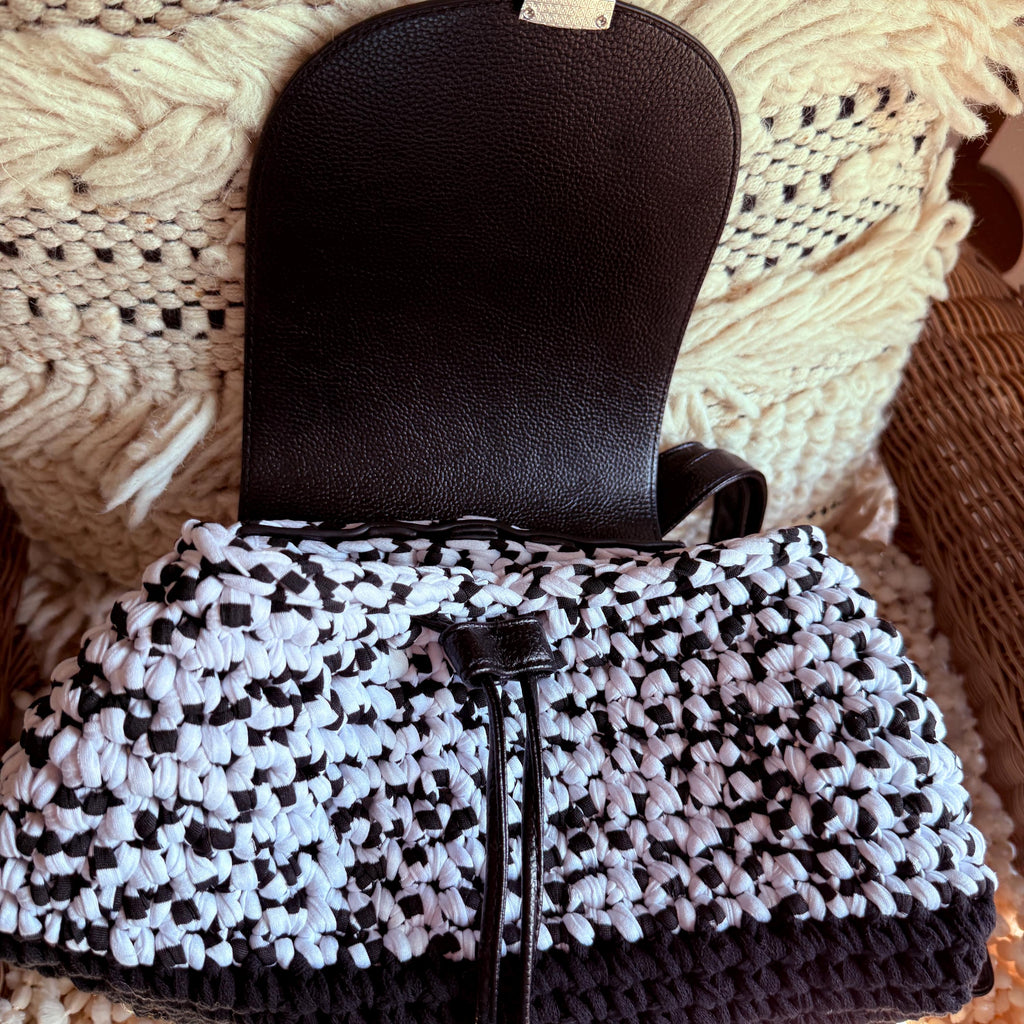 Pebbles - Black and White BackPack