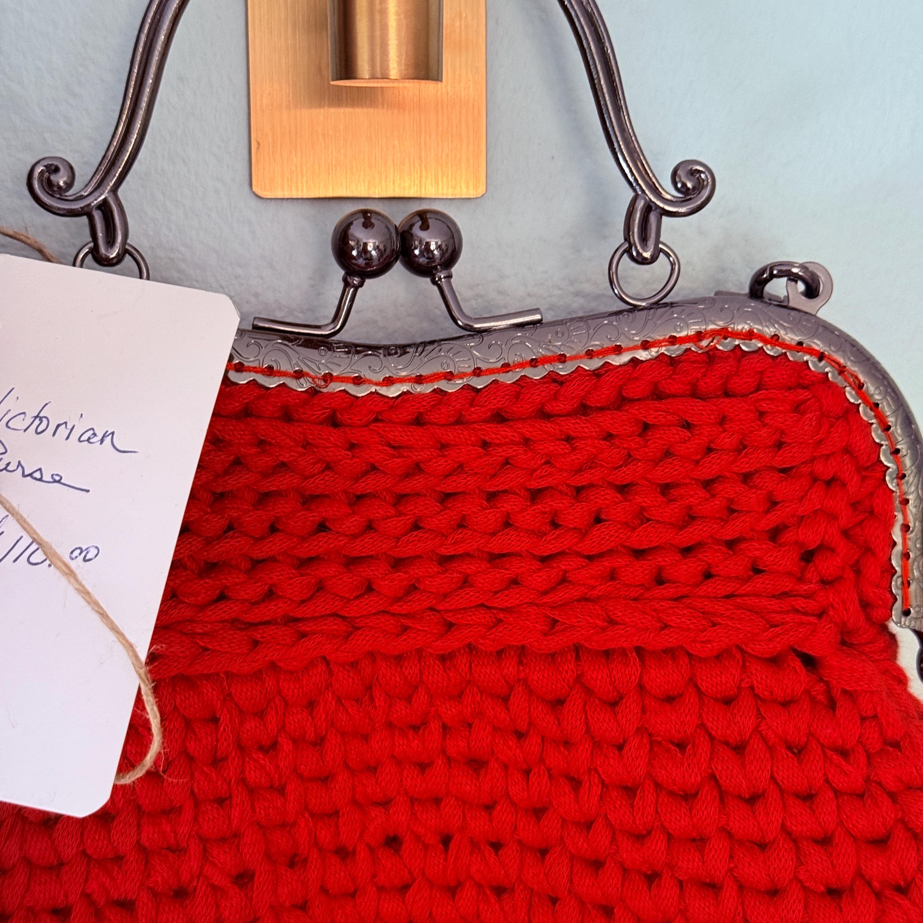 Red Victorian Style Purse