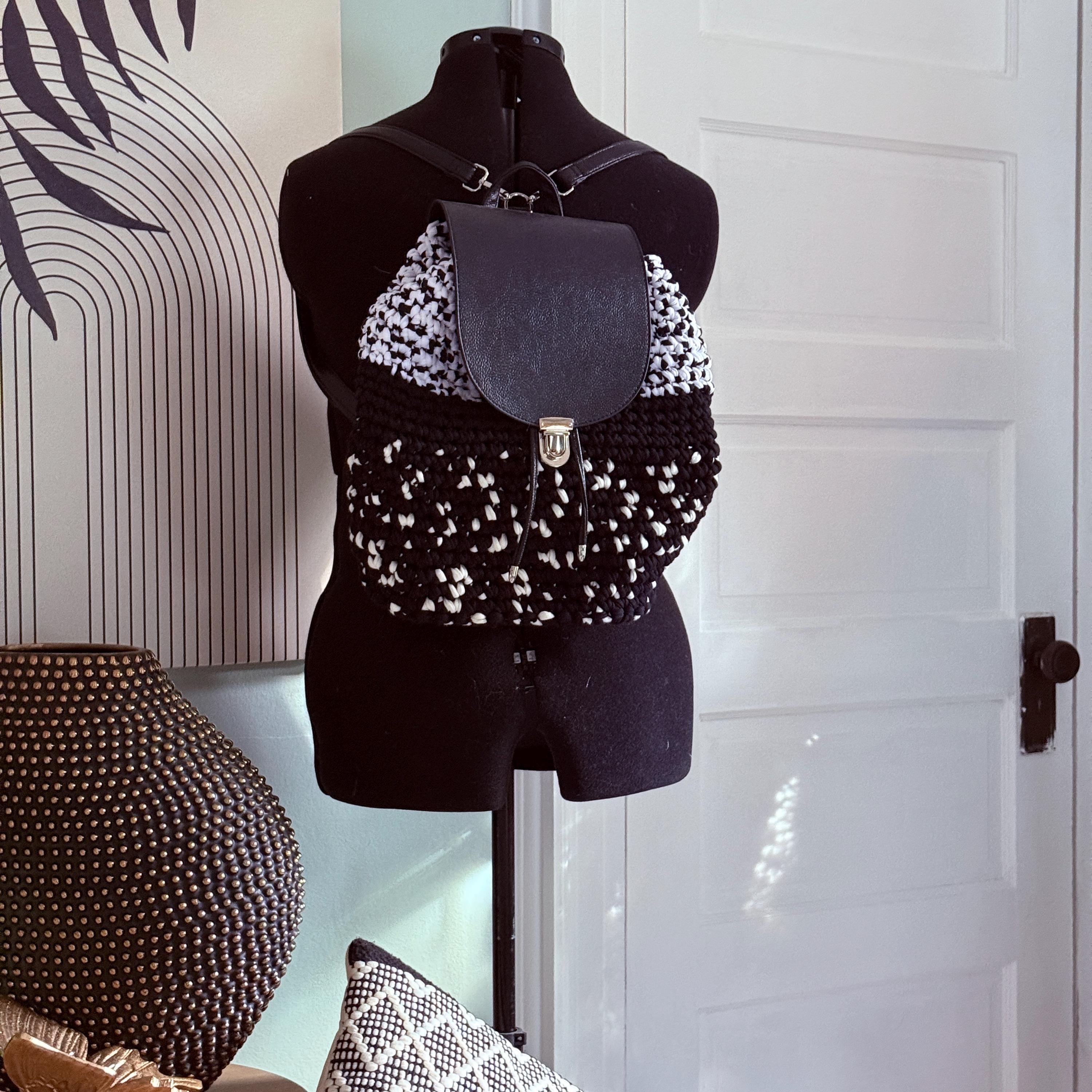 Pebbles - Black and White BackPack