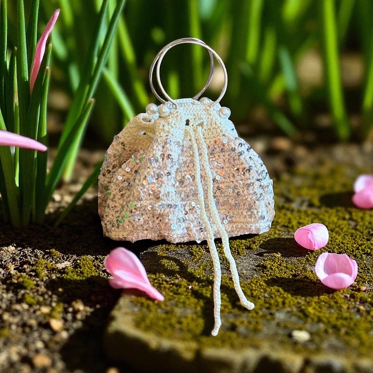 Sequined Bridal Bag